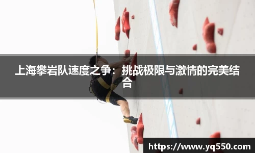 上海攀岩队速度之争：挑战极限与激情的完美结合